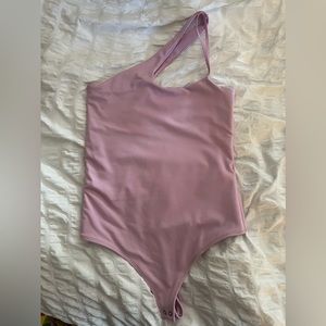 Asymmetrical double lined bodysuit